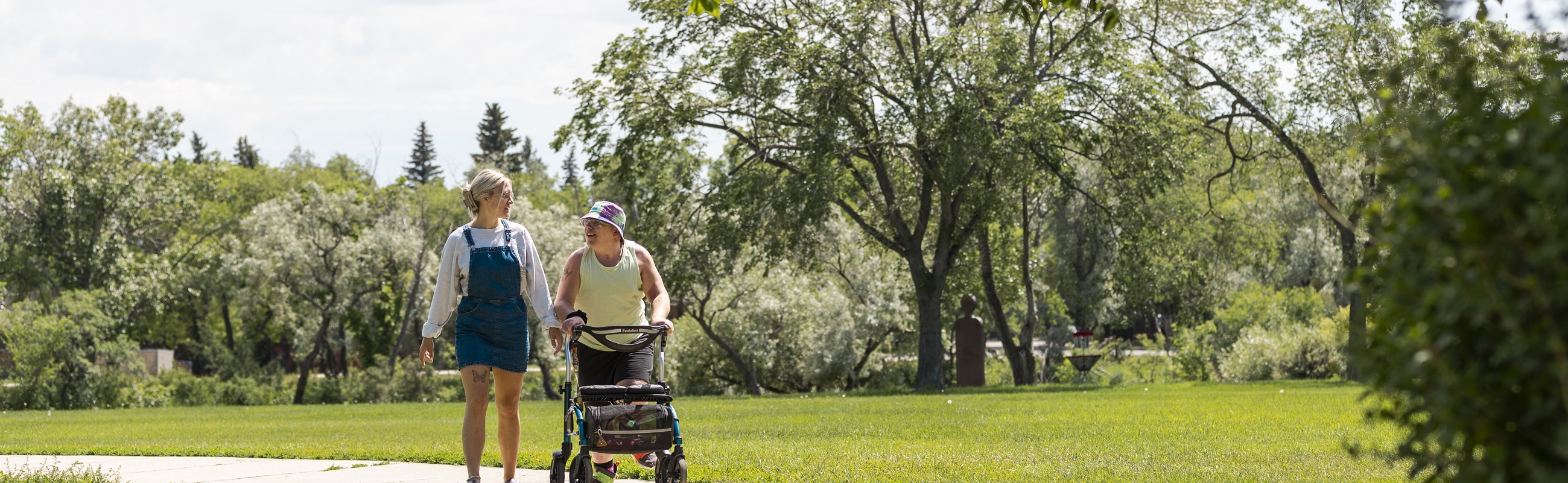 Image of family biking